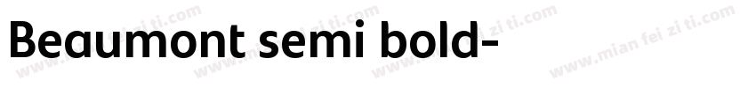 Beaumont semi bold字体转换